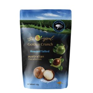 AUSTRALIAN MACADAMIAS ROASTED SALTED 225G