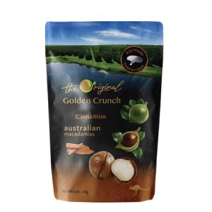 AUSTRALIAN MACADAMIAS CINNAMON 225G