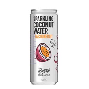 BONSOY-SPARKLING COCONUT WATER PASSIONFRUIT 320ML