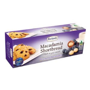 MACADAMIA SHORTBREAD-BLUEBERRY 125G