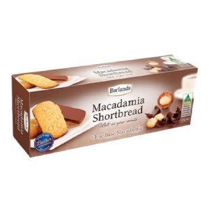MACADAMIA SHORTBREAD-CHOC 125G