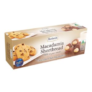 MACADAMIA SHORTBREAD- CHOC CHIP 125G