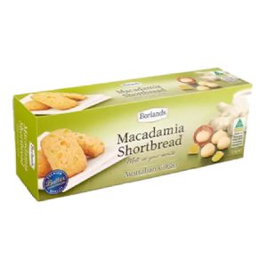 MACADAMIA SHORTBREAD GINGER 125G