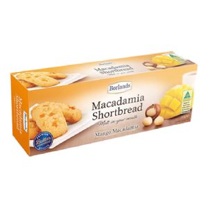 MACADAMIA SHORTBREAD- MANGO 125G