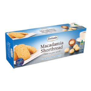 MACADAMIA SHORTBREAD- PLAIN CRUNCHY 125G