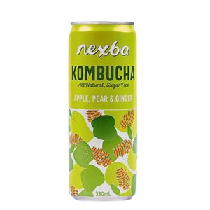 NEXBA KOMBUCHA APPLE, PEAR & GINGER 330ML