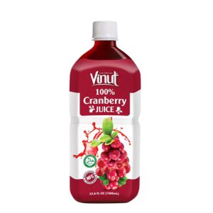 VINUT CRANBERRY JUICE 100% 1 LTR
